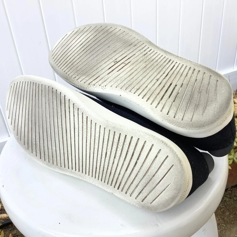 Mens Sz 9 USED ALLBIRDS Tree Pipers Running Shoes 1020 NV1 7.1KG Black/White - Picture 7 of 12